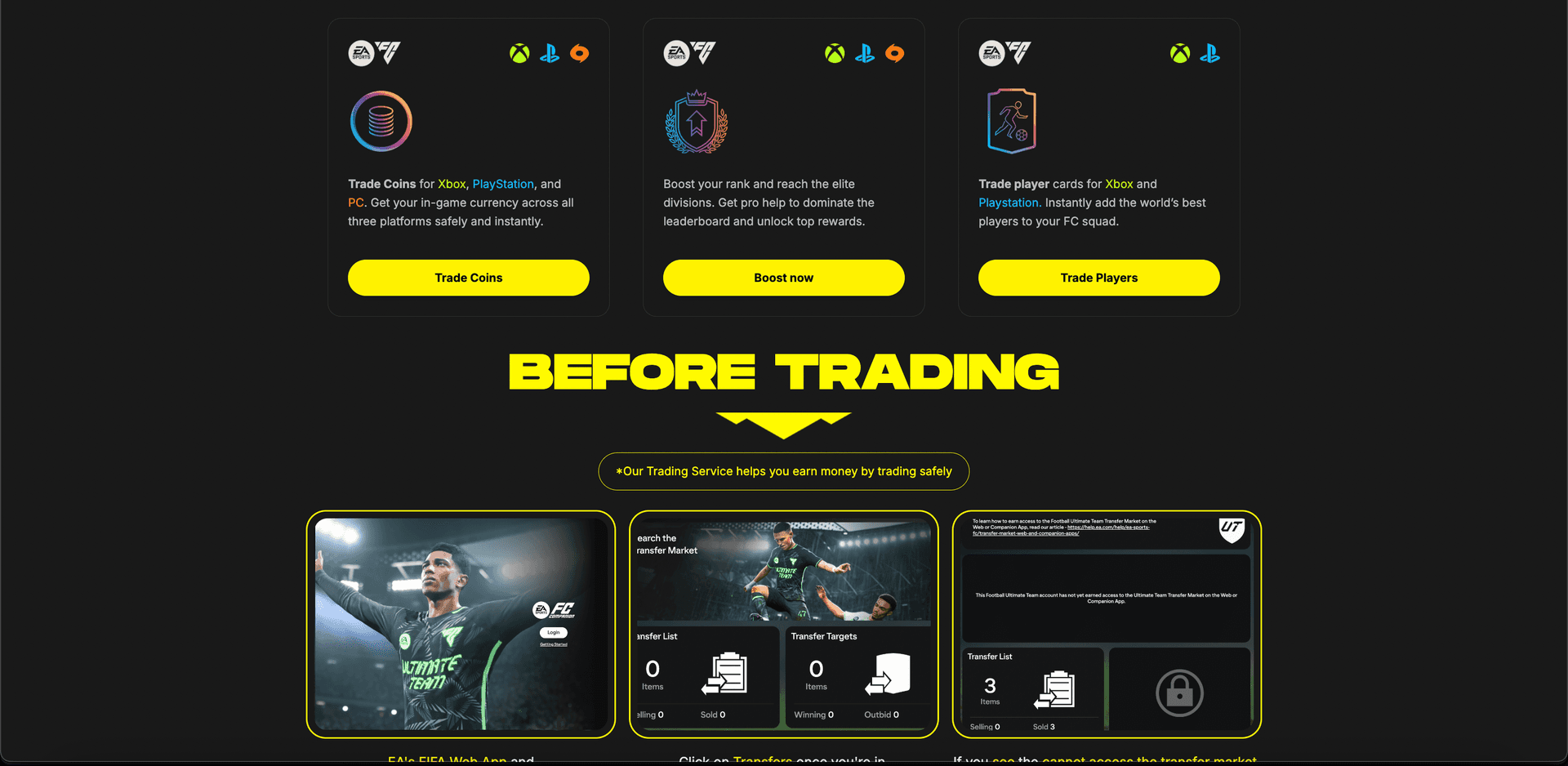 FutCoinSpot Features