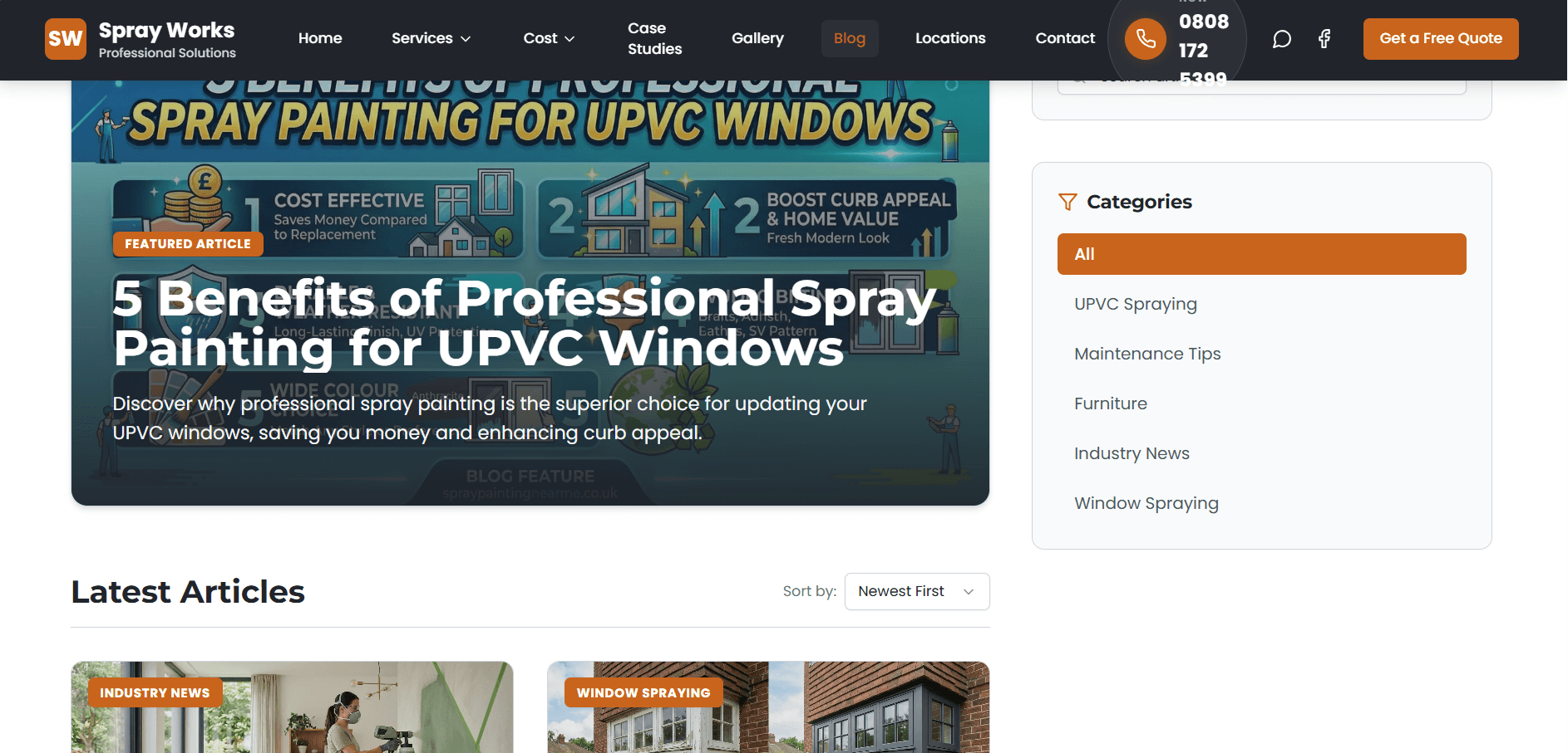Spray Works blog page