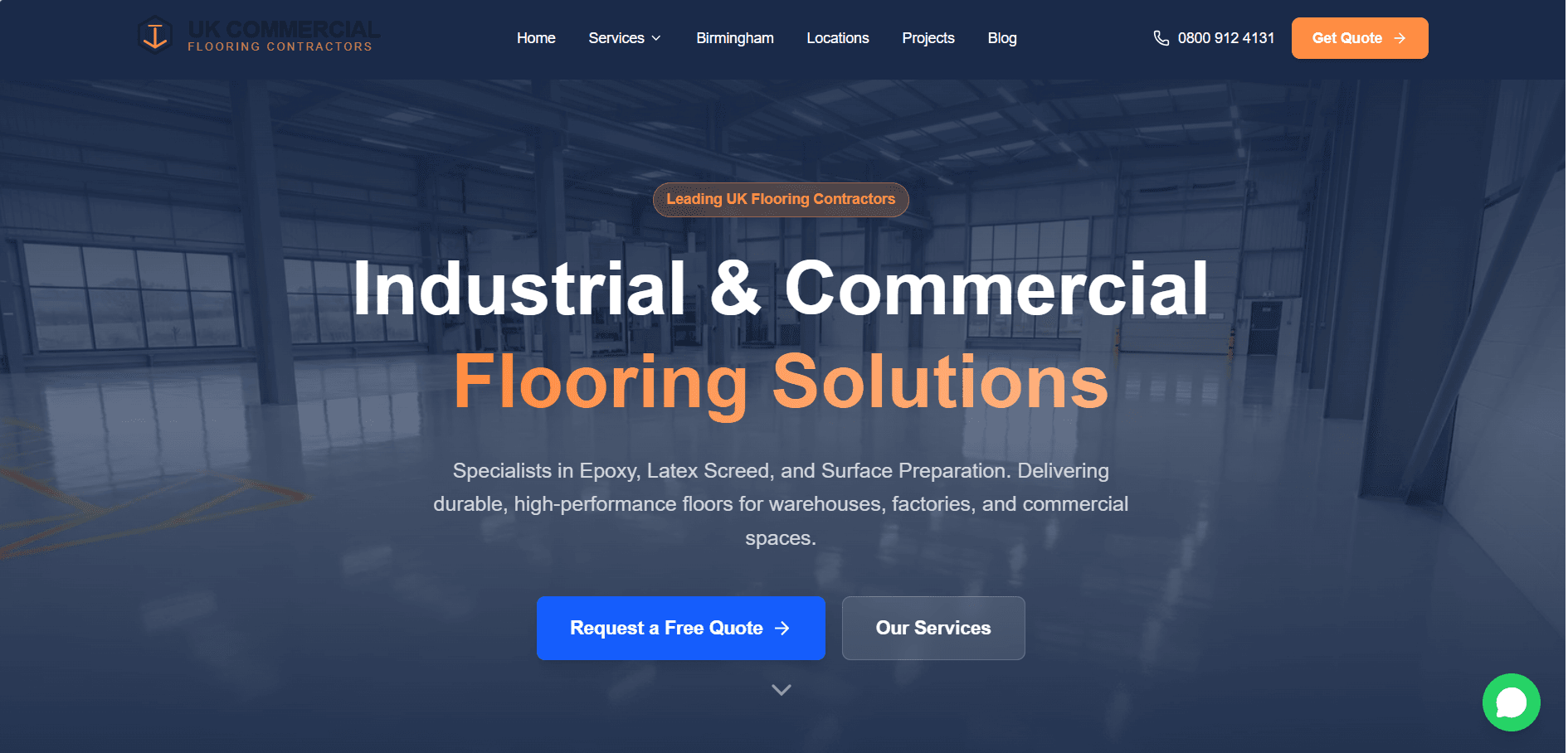 UK Commercial Flooring homepage
